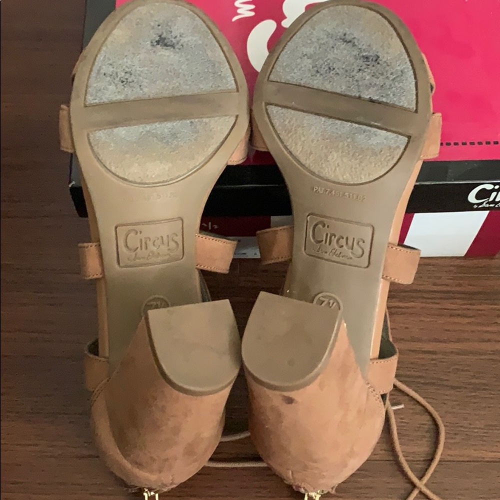 Sam Edelman Circus Emilia Tan/Brown size 7.5 heels - Picture 2 of 3